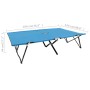 Tumbona doble plegable acero azul de vidaXL, Tumbonas - Ref: Foro24-310352, Precio: 115,10 €, Descuento: %