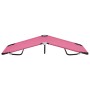 Tumbona plegable de acero rosa de vidaXL, Tumbonas - Ref: Foro24-310349, Precio: 75,60 €, Descuento: %