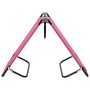 Tumbona plegable de acero rosa de vidaXL, Tumbonas - Ref: Foro24-310349, Precio: 75,60 €, Descuento: %