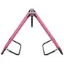 Tumbona plegable de acero rosa de vidaXL, Tumbonas - Ref: Foro24-310349, Precio: 74,26 €, Descuento: %