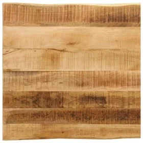 Tablero de mesa borde natural madera maciza mango 60x60x2,5 cm by , Table tops - Ref: Foro24-370666, Price: 69,83 €, Discount: %