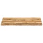 Tablero de mesa borde natural madera maciza mango 100x60x2,5 cm de , Tableros para mesas - Ref: Foro24-370670, Precio: 86,54 ...