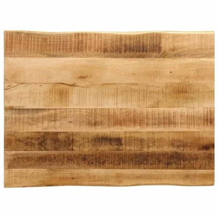 Tablero de mesa borde natural madera maciza mango 90x60x3,8 cm by , Table tops - Ref: Foro24-370693, Price: 79,24 €, Discount: %