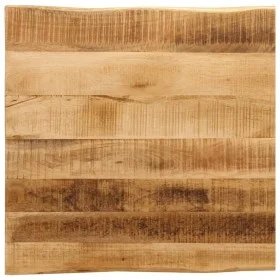 Tablero de mesa borde natural madera maciza mango 80x80x3,8 cm by , Table tops - Ref: Foro24-370698, Price: 126,77 €, Discoun...