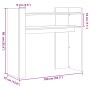 Mesa consola de madera de ingeniería roble Sonoma 100x35x90 cm de , Mesas auxiliares - Ref: Foro24-848467, Precio: 64,55 €, D...