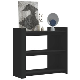Mesa consola de madera de ingeniería negra 100x35x90 cm de , Mesas auxiliares - Ref: Foro24-848473, Precio: 76,86 €, Descuent...