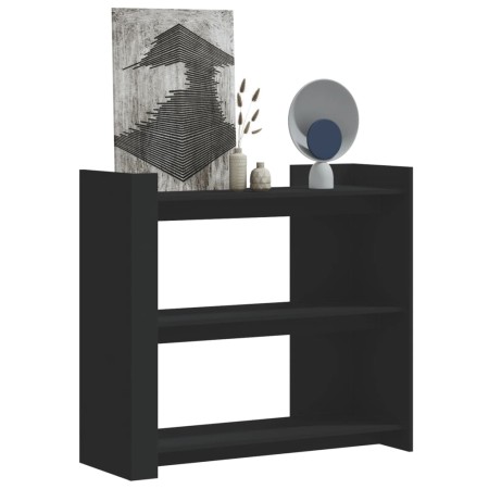 Mesa consola de madera de ingeniería negra 100x35x90 cm de , Mesas auxiliares - Ref: Foro24-848473, Precio: 76,86 €, Descuent...