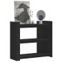 Mesa consola de madera de ingeniería negra 100x35x90 cm de , Mesas auxiliares - Ref: Foro24-848473, Precio: 75,66 €, Descuent...