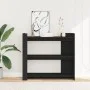 Mesa consola de madera de ingeniería negra 100x35x90 cm de , Mesas auxiliares - Ref: Foro24-848473, Precio: 75,66 €, Descuent...