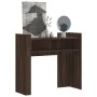Mesa consola de madera de ingeniería marrón roble 100x35x90 cm de , Mesas auxiliares - Ref: Foro24-848471, Precio: 65,28 €, D...