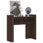Mesa consola de madera de ingeniería marrón roble 100x35x90 cm de , Mesas auxiliares - Ref: Foro24-848471, Precio: 66,28 €, D...