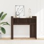 Mesa consola de madera de ingeniería marrón roble 100x35x90 cm de , Mesas auxiliares - Ref: Foro24-848471, Precio: 66,28 €, D...
