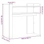 Mesa consola de madera de ingeniería marrón roble 100x35x90 cm de , Mesas auxiliares - Ref: Foro24-848471, Precio: 65,28 €, D...