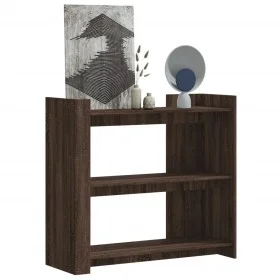 Ingenieurholz-Konsolentisch in Eichenbraun 100x35x90 cm von , Seitentische - Ref: Foro24-848478, Preis: 76,96 €, Rabatt: %