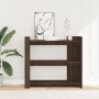 Mesa consola de madera de ingeniería marrón roble 100x35x90 cm de , Mesas auxiliares - Ref: Foro24-848478, Precio: 78,18 €, D...
