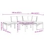 Set de sofás de jardín con cojines 5 piezas aluminio negro de , Conjuntos de jardín - Ref: Foro24-3283691, Precio: 631,03 €, ...