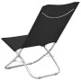 Sillas de playa plegables 2 unidades tela negras de vidaXL, Sillas de jardín - Ref: Foro24-310375, Precio: 82,86 €, Descuento: %