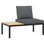 Set de sofás de jardín con cojines 5 piezas aluminio negro de , Conjuntos de jardín - Ref: Foro24-3283693, Precio: 755,52 €, ...