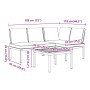 Set de sofás de jardín con cojines 3 piezas aluminio negro de , Conjuntos de jardín - Ref: Foro24-3283685, Precio: 443,25 €, ...