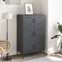 Aparador de acero gris antracita 68x39x113 cm de , Aparadores - Ref: Foro24-842960, Precio: 150,40 €, Descuento: %