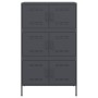 Aparador de acero gris antracita 68x39x113 cm de , Aparadores - Ref: Foro24-842960, Precio: 152,53 €, Descuento: %