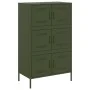 Aparador de acero verde oliva 68x39x113 cm de , Aparadores - Ref: Foro24-842962, Precio: 150,65 €, Descuento: %