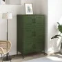 Aparador de acero verde oliva 68x39x113 cm de , Aparadores - Ref: Foro24-842962, Precio: 150,65 €, Descuento: %