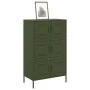 Aparador de acero verde oliva 68x39x113 cm de , Aparadores - Ref: Foro24-842962, Precio: 150,65 €, Descuento: %