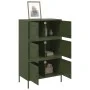 Aparador de acero verde oliva 68x39x113 cm de , Aparadores - Ref: Foro24-842962, Precio: 150,65 €, Descuento: %