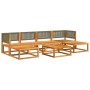 Set de sofás de jardín con cojines 7 pzas madera maciza acacia de , Conjuntos de jardín - Ref: Foro24-3278908, Precio: 640,19...