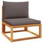 Set de sofás de jardín con cojines 7 pzas madera maciza acacia de , Conjuntos de jardín - Ref: Foro24-3278908, Precio: 640,19...