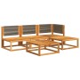 Set de sofás de jardín con cojines 5 pzas madera maciza acacia de , Sofás de exterior - Ref: Foro24-3278825, Precio: 480,25 €...