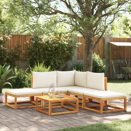 Set de sofás de jardín con cojines 6 pzas madera maciza acacia de , Conjuntos de jardín - Ref: Foro24-3278915, Precio: 546,73...