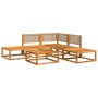 Set de sofás de jardín con cojines 6 pzas madera maciza acacia de , Conjuntos de jardín - Ref: Foro24-3278915, Precio: 546,73...