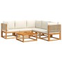 Set de sofás de jardín con cojines 6 pzas madera maciza acacia de , Conjuntos de jardín - Ref: Foro24-3278920, Precio: 656,53...