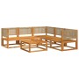 Set de sofás de jardín con cojines 6 pzas madera maciza acacia de , Conjuntos de jardín - Ref: Foro24-3278920, Precio: 656,53...