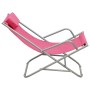 Sillas mecedoras 2 unidades acero rosa de vidaXL, Tumbonas - Ref: Foro24-310341, Precio: 99,29 €, Descuento: %
