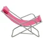 Sillas mecedoras 2 unidades acero rosa de vidaXL, Tumbonas - Ref: Foro24-310341, Precio: 98,46 €, Descuento: %