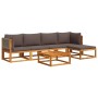 Set de sofás de jardín con cojines 6 pzas madera maciza acacia de , Sofás de exterior - Ref: Foro24-3278827, Precio: 606,00 €...