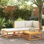 Set de sofás de jardín con cojines 3 pzas madera maciza acacia de , Conjuntos de jardín - Ref: Foro24-3278936, Precio: 311,53...