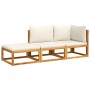 Set de sofás de jardín con cojines 3 pzas madera maciza acacia de , Conjuntos de jardín - Ref: Foro24-3278936, Precio: 311,53...