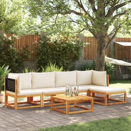 Set de sofás de jardín con cojines 6 pzas madera maciza acacia de , Conjuntos de jardín - Ref: Foro24-3278873, Precio: 545,87...