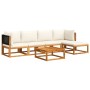 Set de sofás de jardín con cojines 6 pzas madera maciza acacia de , Conjuntos de jardín - Ref: Foro24-3278873, Precio: 545,87...