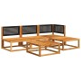 Set de sofás de jardín con cojines 5 pzas madera maciza acacia de , Conjuntos de jardín - Ref: Foro24-3278871, Precio: 426,10...