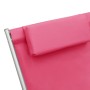 Sillas mecedoras 2 unidades acero rosa de vidaXL, Tumbonas - Ref: Foro24-310341, Precio: 99,29 €, Descuento: %