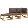 Set de sofás de jardín con cojines 3 pzas madera maciza acacia de , Sofás de exterior - Ref: Foro24-3278844, Precio: 320,82 €...
