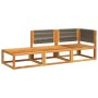 Set de sofás de jardín con cojines 3 pzas madera maciza acacia de , Sofás de exterior - Ref: Foro24-3278844, Precio: 320,82 €...