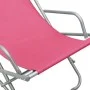 Sillas mecedoras 2 unidades acero rosa de vidaXL, Tumbonas - Ref: Foro24-310341, Precio: 98,46 €, Descuento: %