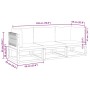 Set de sofás de jardín con cojines 3 pzas madera maciza acacia de , Sofás de exterior - Ref: Foro24-3278831, Precio: 374,64 €...