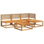 Set de sofás de jardín con cojines 5 pzas madera maciza acacia de , Conjuntos de jardín - Ref: Foro24-3278917, Precio: 470,25...